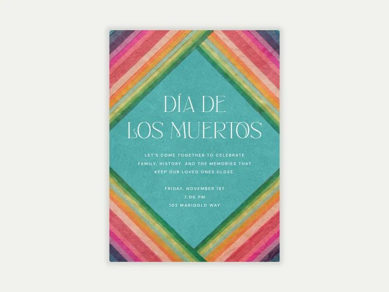 Ojo de Dios - dia_de_los_muertos - Invitation