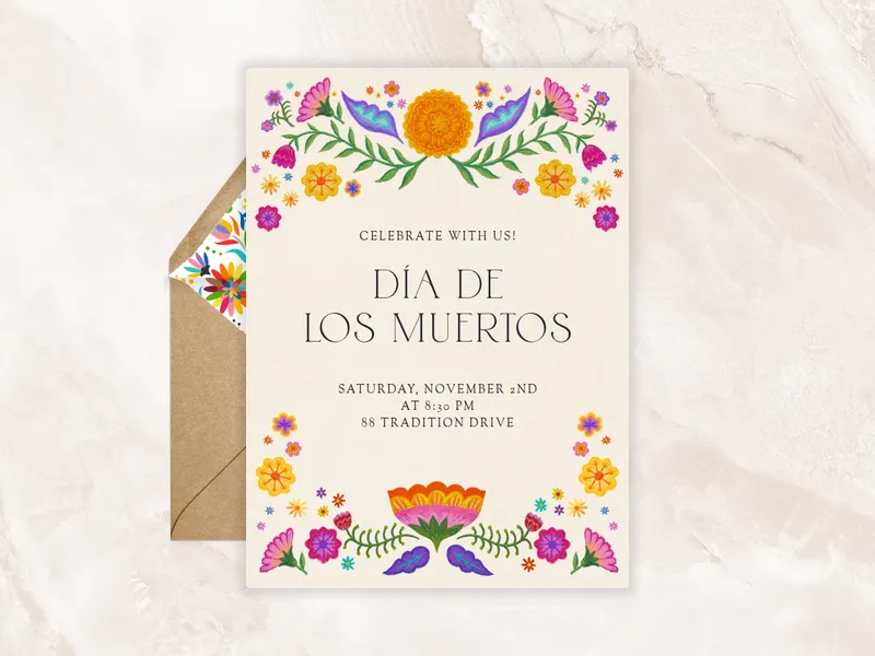 Flor de Muerto - featured - Invitation