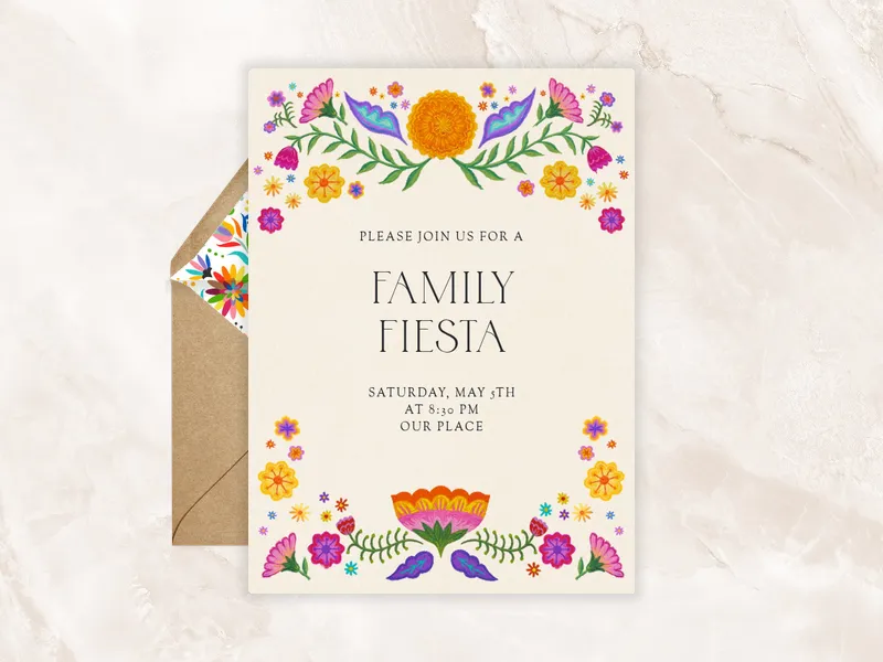 Flor de Muerto - family_gathering - Invitation