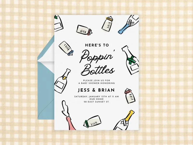 Here's to Poppin' Bottles - sip_and_see - Invitation