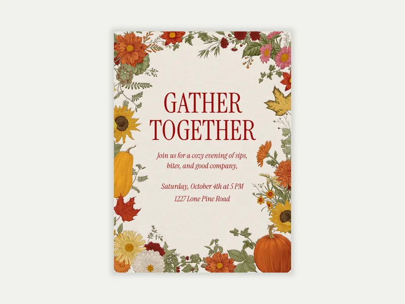 Sunflower & Squash - featured - Invitation