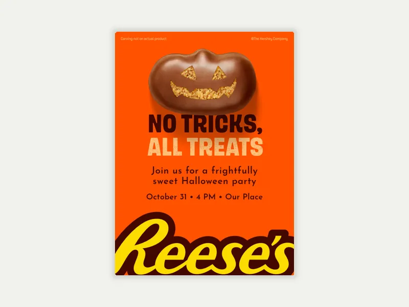 REESE’S: Pumpkin Treat - holidays - Invitation