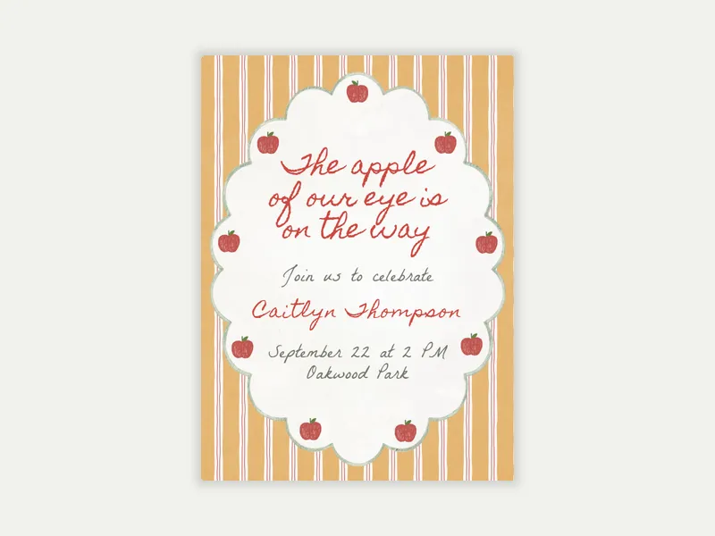 Little Apples - seasons - Invitation