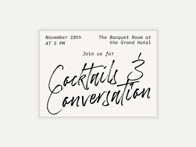 Script Statement - charity_fundraisers - Invitation