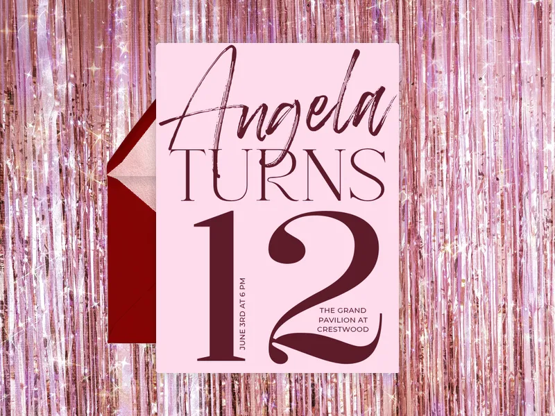 Grow In Style - tween_birthday - Invitation