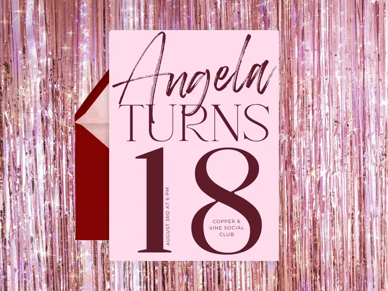 Grow In Style - 18th_birthday - Invitation