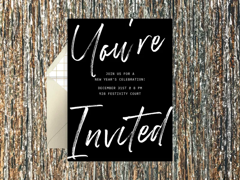 Written In Ink - new_years - Invitation