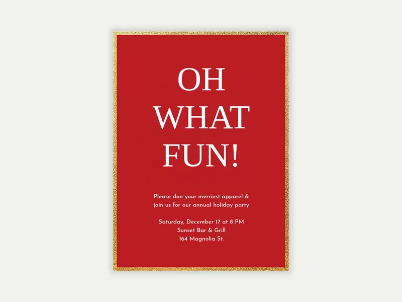 Classic Holiday Fun - holiday_party - Invitation
