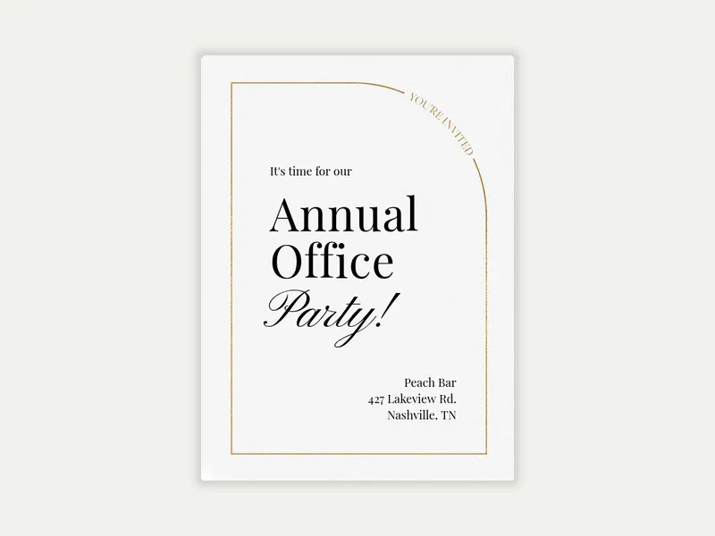 Go for Gold - year_end_celebrations - Invitation