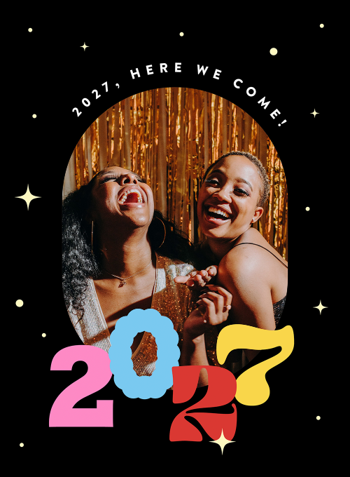 Sparkling New Year (Photo) - holiday_cards - Card