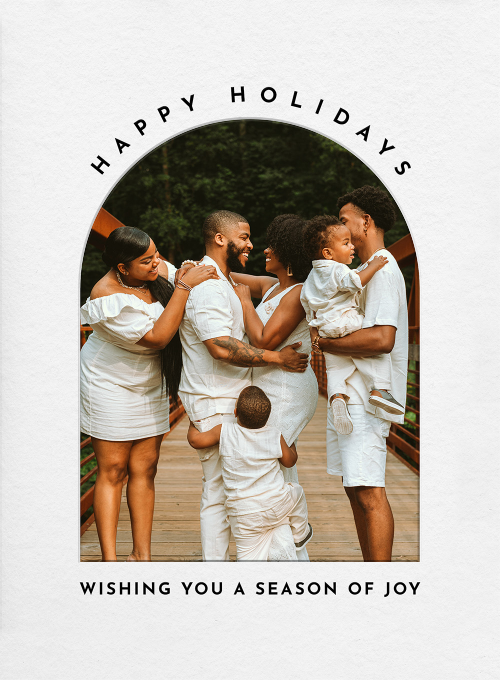 Happy Holidays Arch (Photo) - christmas_cards - Card