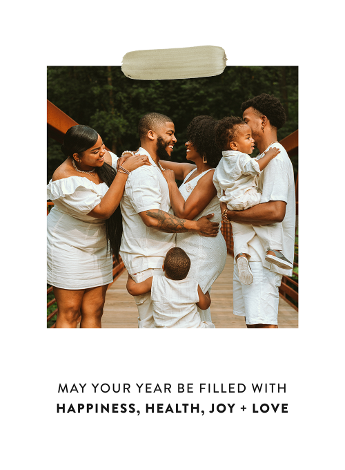 Happiness, Health, Joy + Love (Photo) - holiday_cards - Card