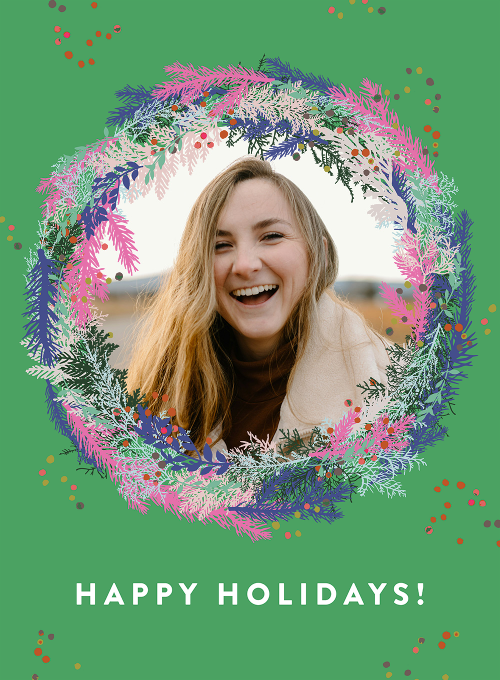 Framed in Fir (Photo) - christmas_cards - Card