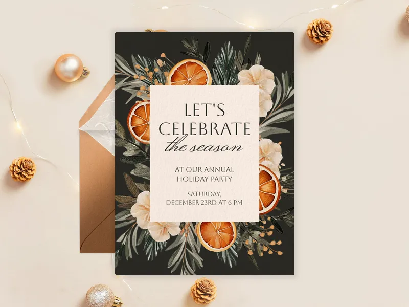 Winter Citrus - holiday_party - Invitation