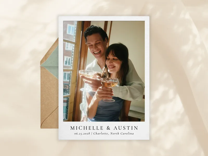 Full Frame (Photo) - wedding - Invitation
