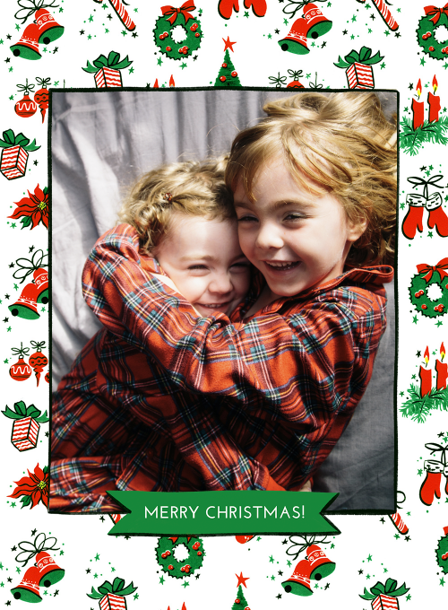 Merry Classic Christmas (Photo) - design_your_own_cards - Card