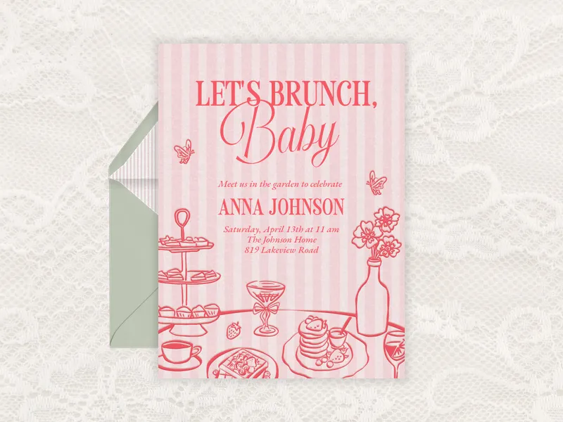 Spring Table - baby_shower - Invitation