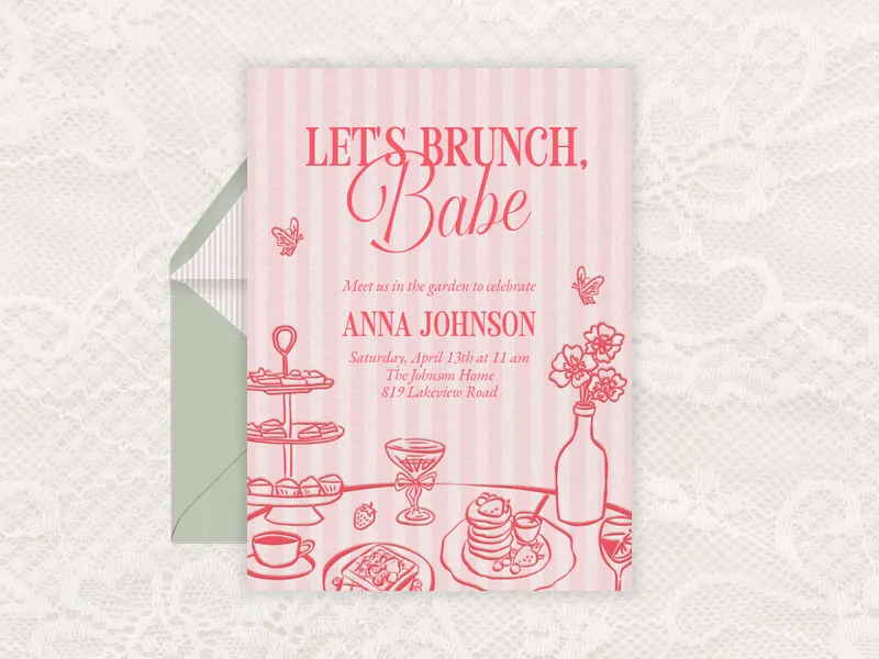 Spring Table - 30th_birthday - Invitation