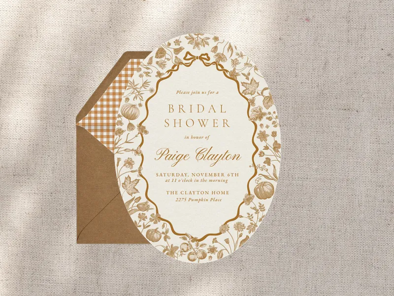 Maple Darlings Invitation premium template design