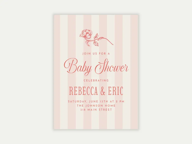 Dolce Vita Shower - baby_shower - Invitation
