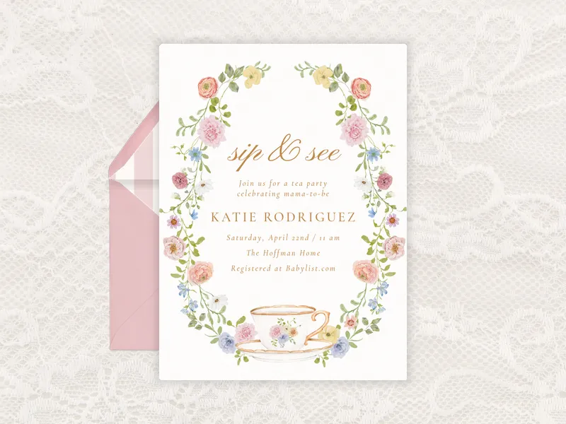 Botanical Tea - sip_and_see - Invitation