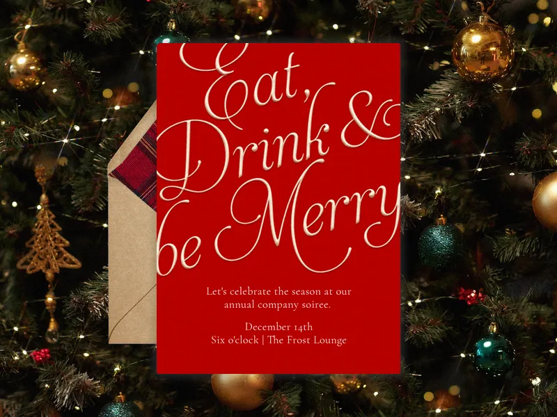 Eat Drink & Be Merry - holiday_party - Invitation