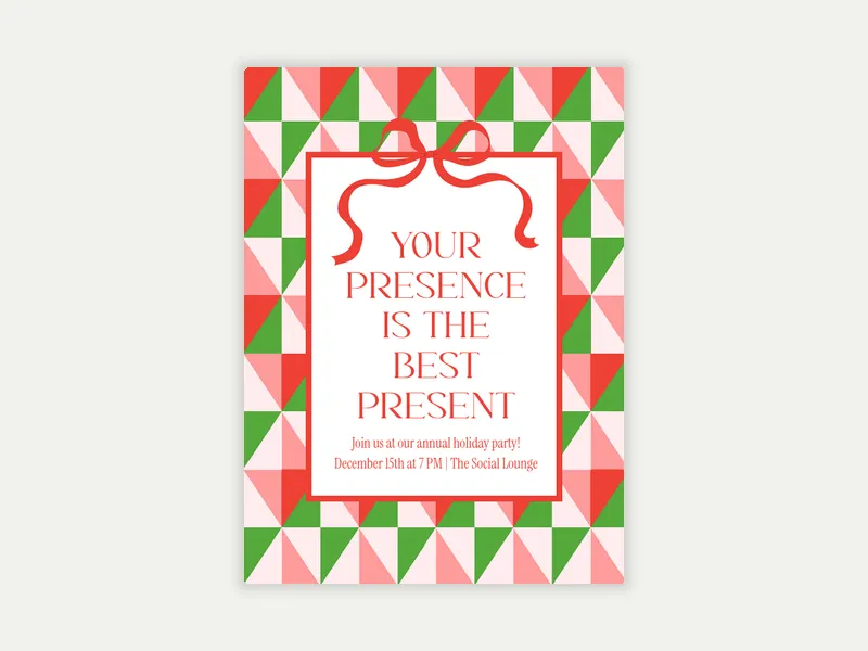 Gift Wrapped Holiday - winter - Invitation