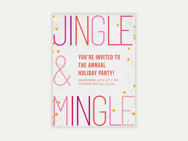 Office Dinner Party Invitation free template design