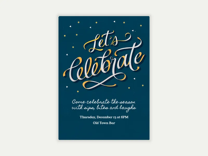 Let's Celebrate - holiday_party - Invitation
