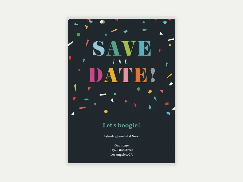 Merriest Confetti - business_save_the_date - Invitation