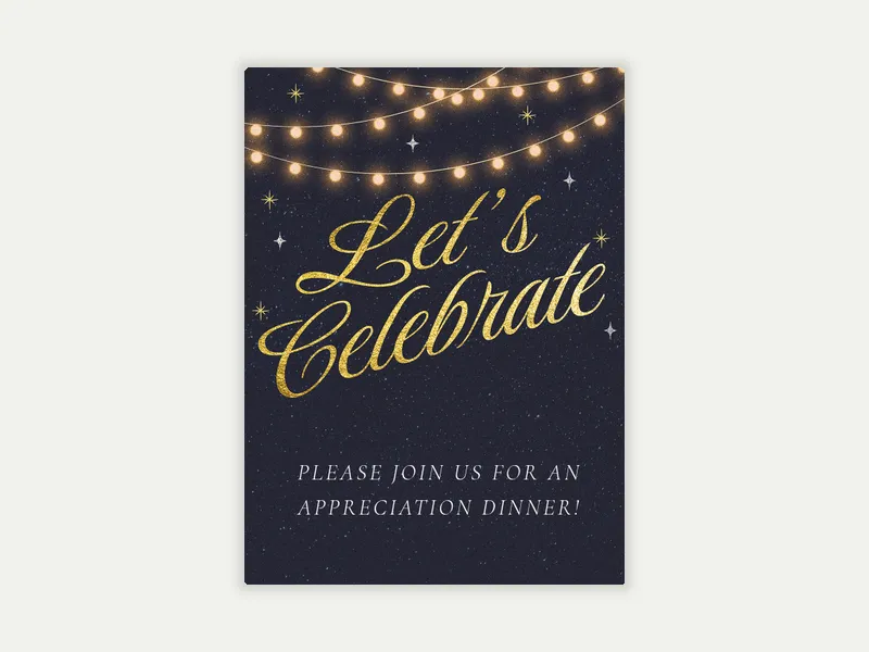 String Lights - business - Invitation