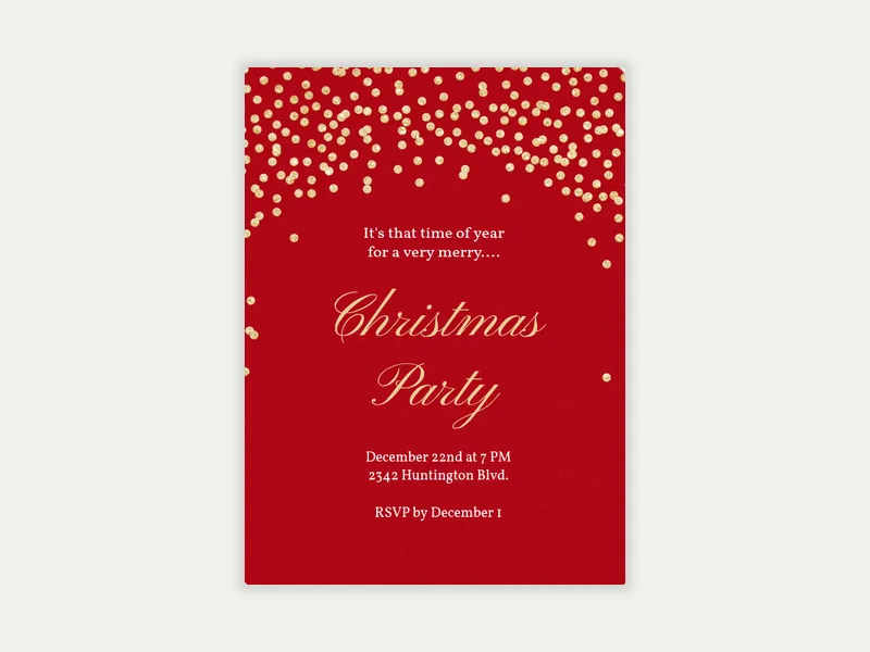 Holiday Sparkle - christmas - Invitation