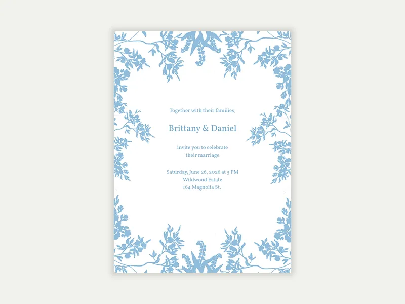 Dusty Blue - parenthood_journey - Invitation