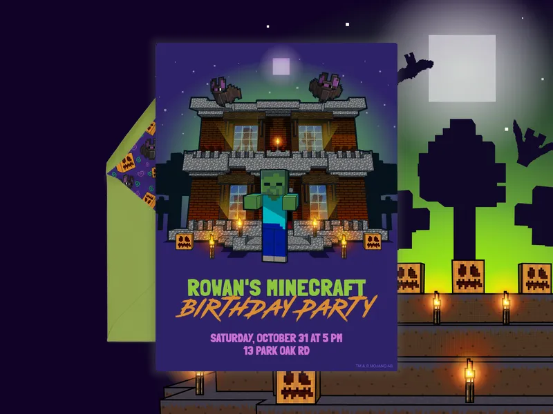 Minecraft: Zombie Manor - characters - Invitation