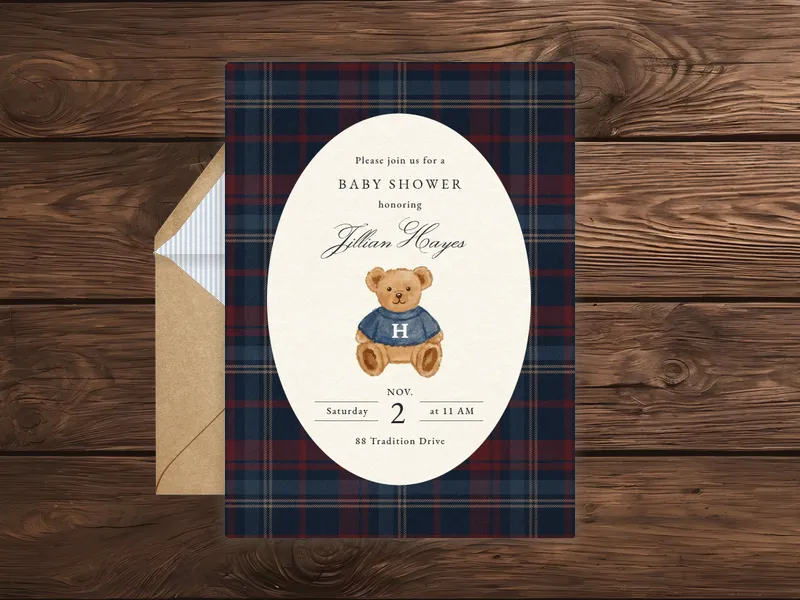 Classic Teddy Bear - featured - Invitation