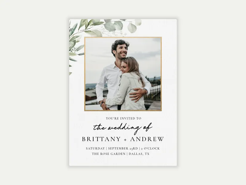 Eucalyptus & Oak (Photo) - wedding_dyo_uyo - Invitation