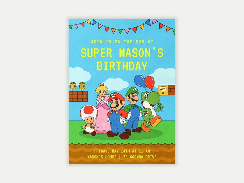 Gang’s All Here - 3rd_birthday - Invitation