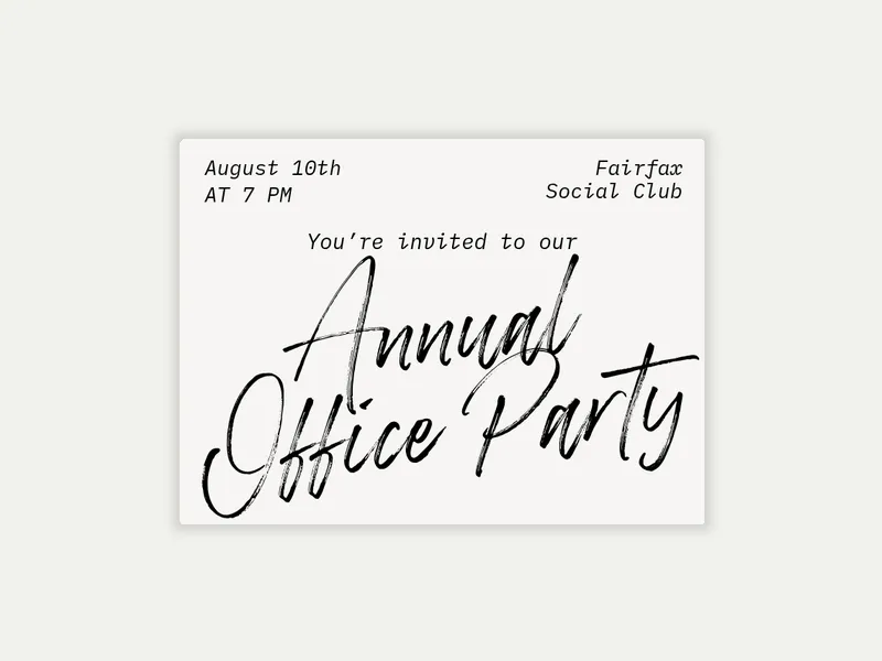Script Statement - social_events - Invitation