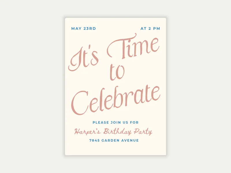 Simply Put - tween_birthday - Invitation