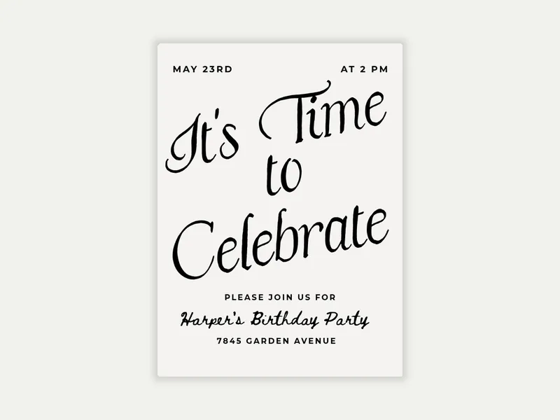 Simply Put - birthday_foradults - Invitation