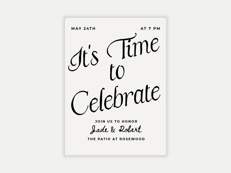 Simply Put - elopement_party - Invitation