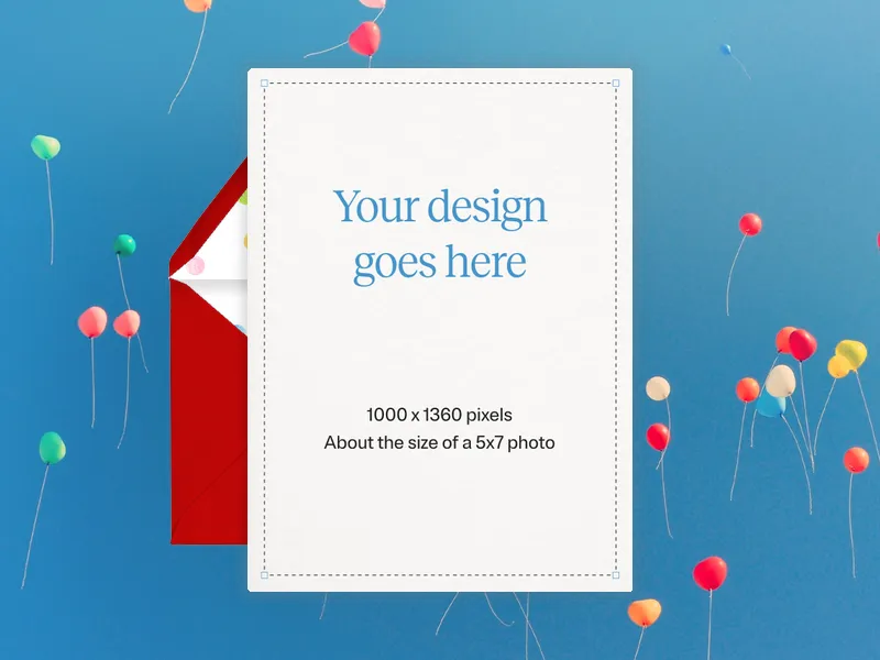 Upload Your Own Design (Birthday Balloons) - design_your_own - Invitation