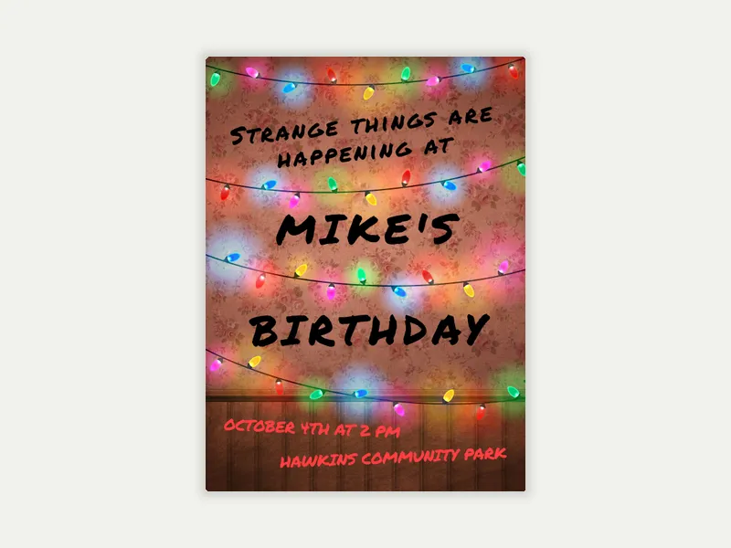 Lights & Letters - featured - Invitation