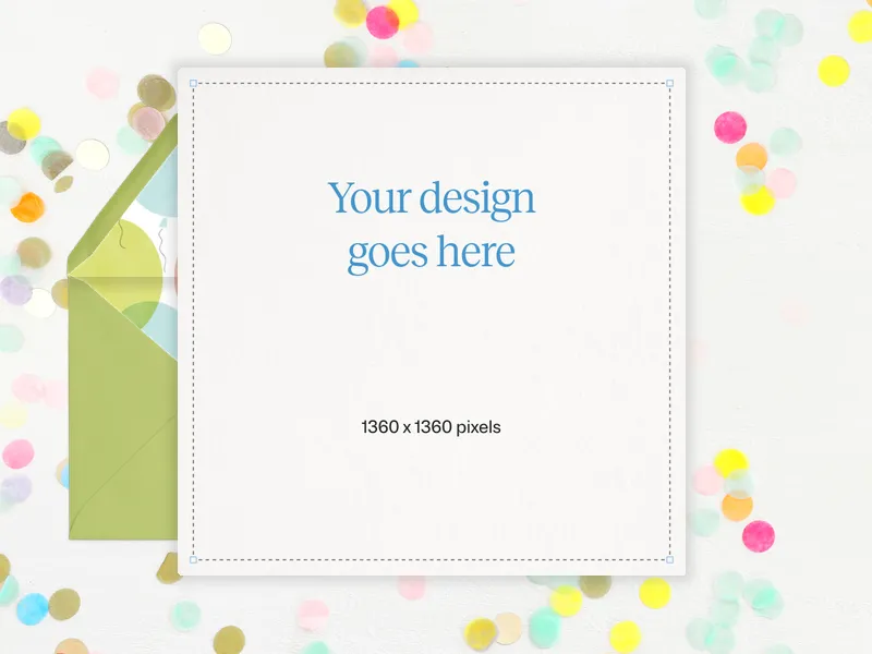 Upload Your Own Design (Joyful Confetti) - Save the Date - featured - Invitation