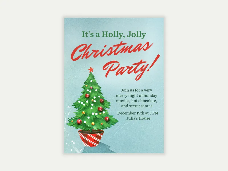 Vintage Christmas - christmas - Invitation