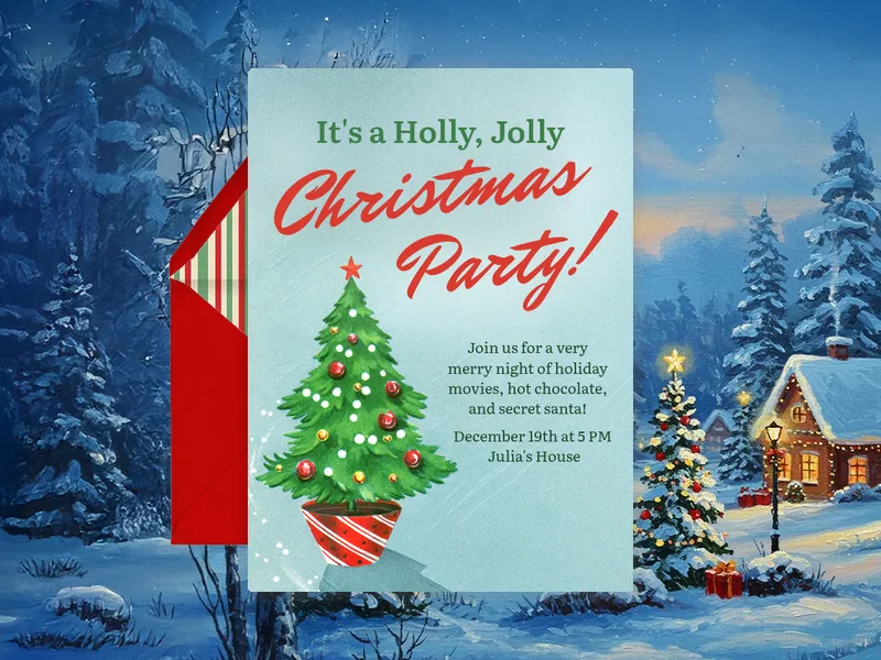 Vintage Christmas - christmas - Invitation