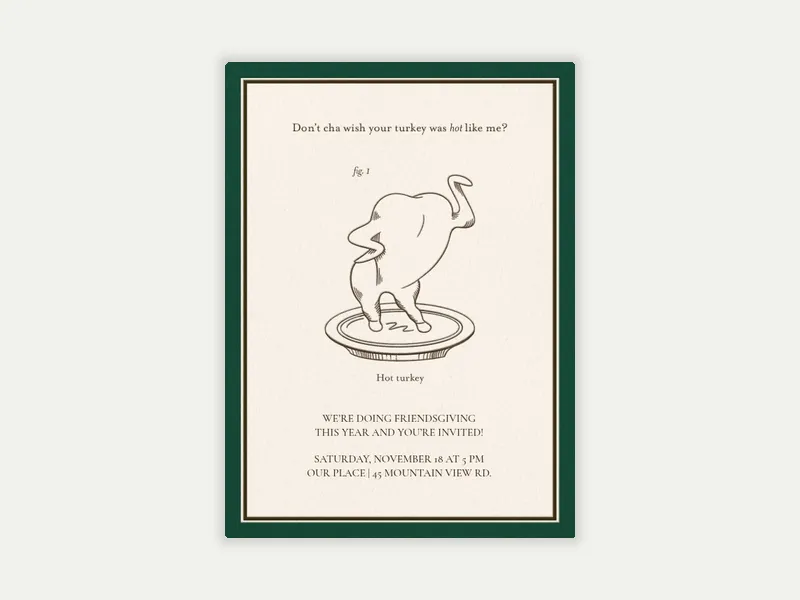 Hot Stuff-ing - thanksgiving - Invitation