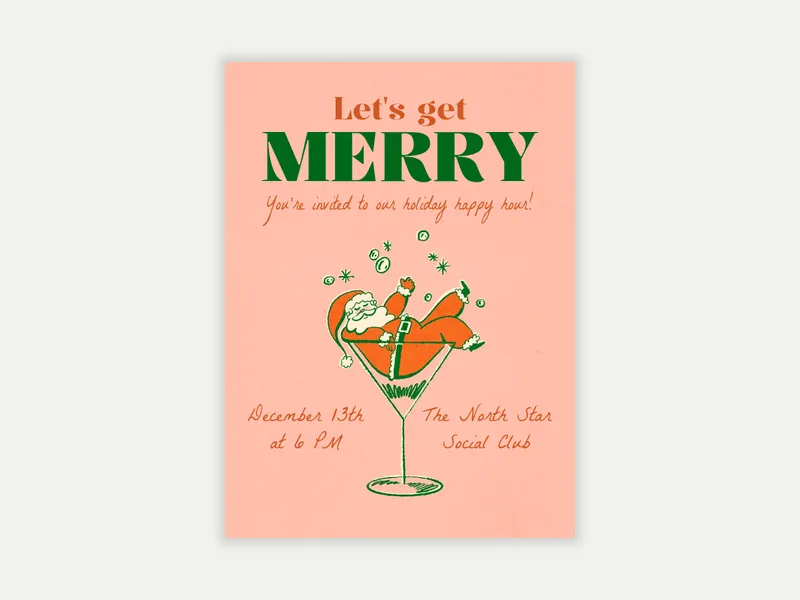 A Very Merry Santa - holiday_party - Invitation