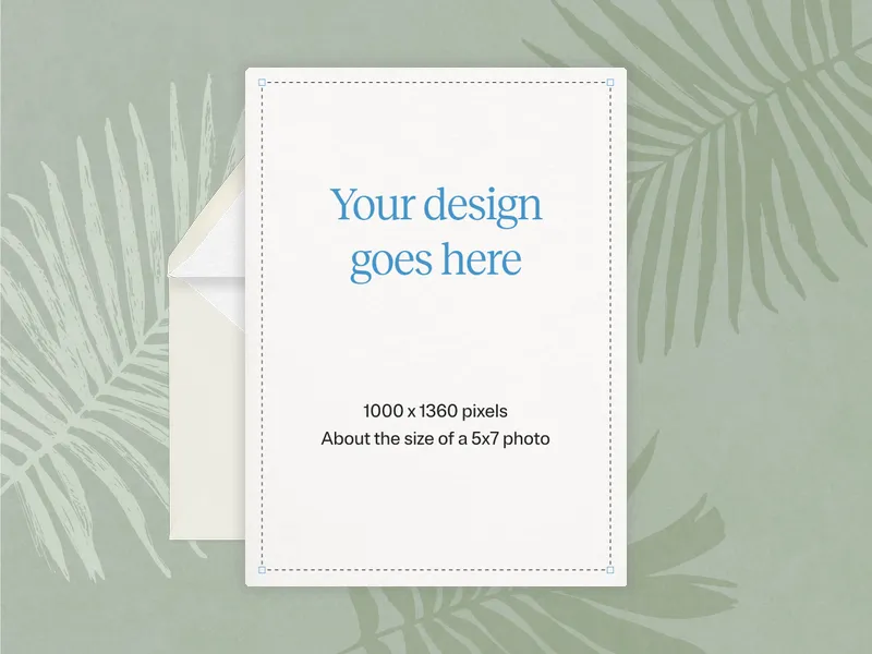 Upload Your Own Design (Palms) - design_your_own - Invitation