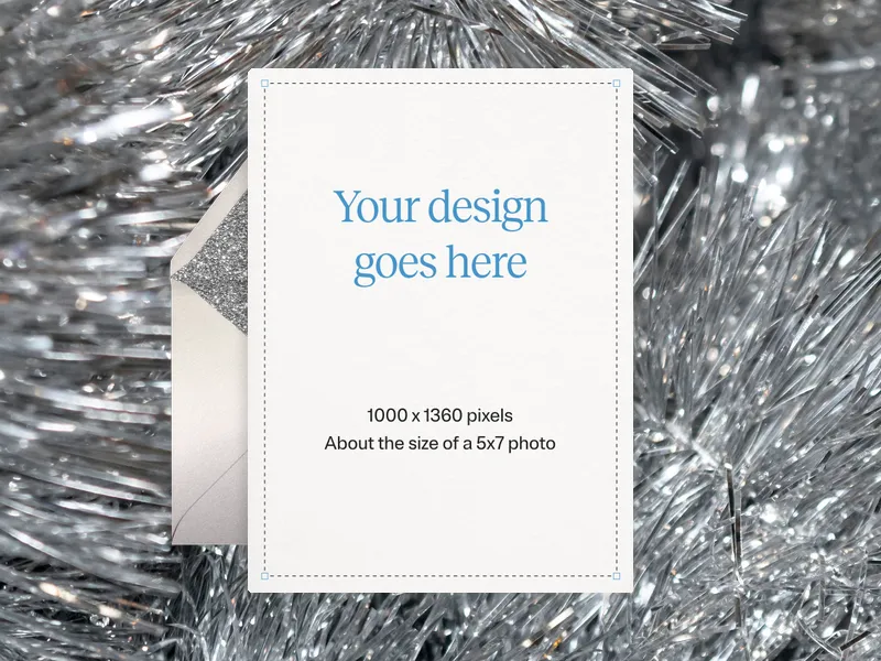 Upload Your Own Design (Tinsel) - design_your_own - Invitation